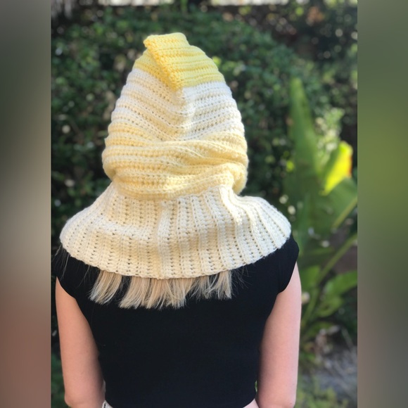 New Soft Crochet Hooded Cowl, Hooded Neck-warmer, Infinity Scarf W/Hood Handmade - Picture 2 of 7